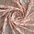 thumbnail image 2 of Zelouf Melanie Placement Sequin Mesh  , Sewing, DIY, Crafts Fabric by the Yard, Rose Bud, 7 Yard, 2 of 3