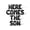 Black, variant on Letter Balloons - HERE COMES THE SON 16" Inch Alphabet Letters Foil Mylar Balloon Baby Shower Banner (Gold)
