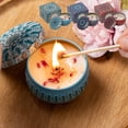 thumbnail image 1 of Velas Aromáticas Retro Decorativas | 40 Horas de Duración | Regalo para Amigas | Vela de Cera Azul 4X6X6Cm | 1 Unidad, 1 of 7