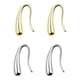 thumbnail image 4 of Guardurnaity 1 par de pendientes de gancho estéticos elegantes para novia, pendientes para fiesta, oficina, baile, vacaciones, joyería artística, Ropa, zapatos y accesorios Miscelánea Plata, 4 of 6