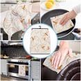 thumbnail image 5 of Autumn Line Pumpkin Texture Kitchen Towel Absorbent Dish Cloth Tableware Towel for Kitchen Household Cleaning Tool, 5 of 7