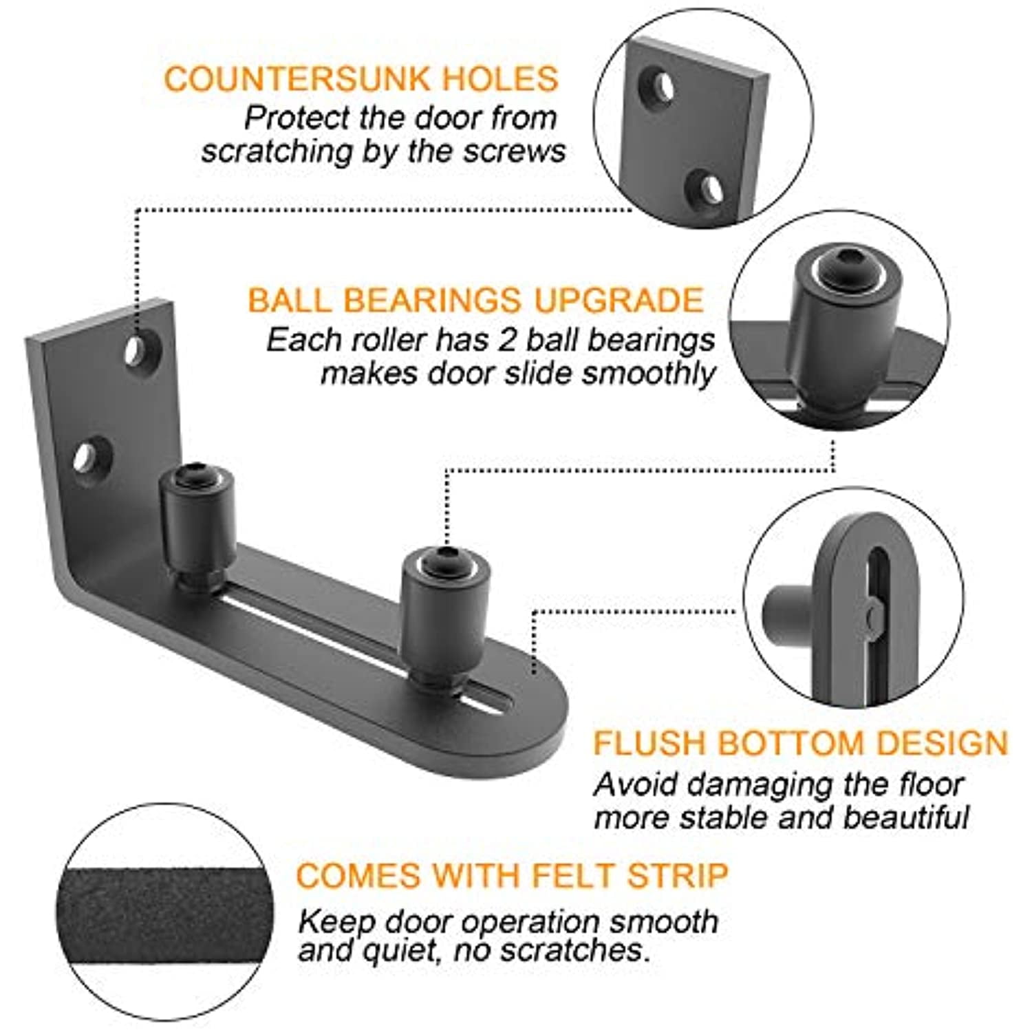 SANKEYTEW 12 Sliding Barn Door Handle Pull and Flush Hardware Set with Privacy Hook and Eye Latch Easy Lock Rustic Style Black Color SANKEYTEW 12 Sliding Barn Door Handle Pull and Flush Hardware Set with Privacy Hook and Eye Latch Easy Lock Rustic Style Black Color