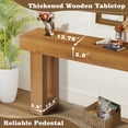 thumbnail image 3 of Haverchair 63" Long Entryway Console Tables, Wood Farmhouse Sofa Behind Couch Table with Thickened Base, Large Hallway Accent Furniture Table for Living Room, Entrance, Foyer, 3 of 8