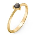 thumbnail image 3 of Heart Birthstone Ring - Smokey Quartz (June), 3 of 6