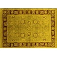 thumbnail image 1 of Ahgly Company Indoor Rectangle Oriental Yellow Traditional Area Rugs, 7' x 9', 1 of 4