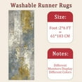 thumbnail image 6 of Hallway Runner Rug 2'x6' Washable Area Rugs Non Slip Laundry Rug Runner Floor Carpet Runners for Hallways Entryway Laundry Room Kitchen, 6 of 11