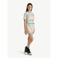 thumbnail image 2 of Justice Girls Oversized Tee & Bike Short Set, Sizes XS - XLP, 2 of 10