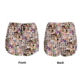 thumbnail image 3 of Picia dogs and cats Pattern Women's 2 in 1 Athletic Running Shorts High Waisted Workout Casual Gym Sweat Shorts with Comfy Liner Zipper Pockets-Large, 3 of 7