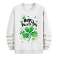 thumbnail image 4 of QUNYINEY Long Sleeve Sweatshirts for Men Casual White Crew Neck St Patricks Day Tops Drop Shoulder Loose Pullover Sweatshirts, 4 of 8