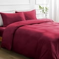 thumbnail image 4 of Duvet Cover Queen -Piece Prewashed Ultra Soft Queen Bedding Set - Features Zipper Closure and Corner Ties Includes Duvet Cover x Pillowcases No Comforter, 4 of 7
