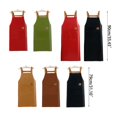 thumbnail image 3 of ZPAQI Waterproof Apron Oil Resistant Apron with Pocket Solid Color Sleeveless Unisex, 3 of 20