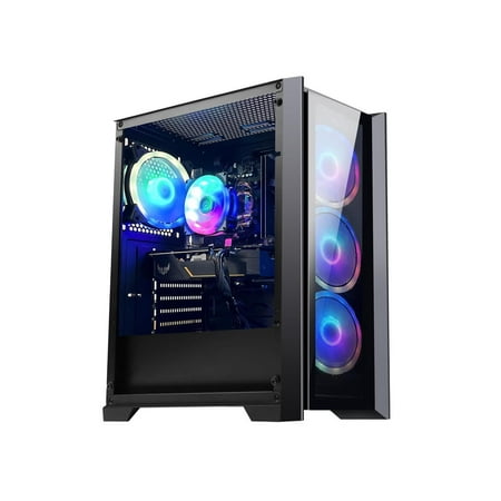 Orangexin Apollo Gaming Desktop-AMD Ryzen 5 5600G 6-core 3.9GHz -Radeon RX 6700 XT 12GB- 16GB DDR4 3200MHz -1TB M.2 SSD- Windows 11 Pro - WIFI&Bluetooth - Gaming Desktop
