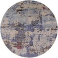 thumbnail image 1 of Ahgly Company Indoor Round Mid-Century Modern Silver Pink Pink Oriental Area Rugs, 4' Round, 1 of 6