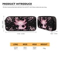 thumbnail image 6 of Yuyamidu Axolotl Backpack with Lunch Box for Kids Girls 7-8 Cherry Blossom Bookbag for Middle School 5th Grade Book Bag + Lunch Bag + Pencil Case + Water Bottle Holder with Strap, 4 in 1, 6 of 7