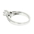 thumbnail image 2 of Ladies 14K Designer Natural 0.9 Ctw Diamond Engagement Ring For Her (White Gold Size 5.5), 2 of 3