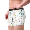thumbnail image 2 of Pofeuu Cute Tennis Rackets Print Men’s Boxer Briefs, Moisture-Wicking Underwear, Regular,Trunk-Large, 2 of 5