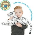 thumbnail image 4 of Saphed the White Tiger | 17 Inch (Excluding the Tail!) Stuffed Animal Plush | By Tiger Tale Toys, 4 of 8
