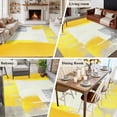 thumbnail image 5 of 5'x7' Area Rugs, Yellow Grey Indoor Outdoor Area Rug for Living Room Bedroom, Abstract Oil Painted Geometric Modern Washable Bathroom Rugs Kitchen Floor Carpet Mats Home Decor Aesthetic, 5 of 8