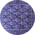 thumbnail image 1 of Ahgly Company Indoor Round Persian Blue Traditional Area Rugs, 8' Round, 1 of 4