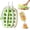 Green+White, variant on 2 in 1 Ice Cube Bottle with Straw,Ic e Cube Mold Cup with Built-in IceTray,Silicone Cubed IceCup,Easy Press to Release Touch-Free Icemaker,Portable Ice CubeCup for Cold Drinks,Office,Gym,Travel