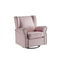 thumbnail image 7 of ACME Tamaki Swivel Chair with Glider in Pink Fabric, 7 of 7