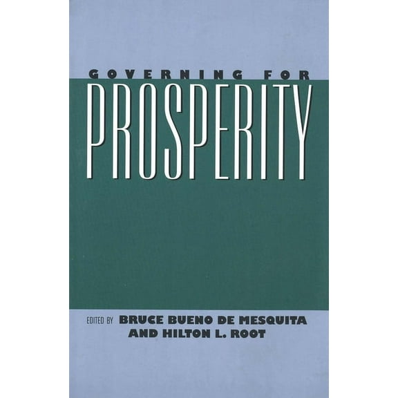 Governing for Prosperity (Paperback)