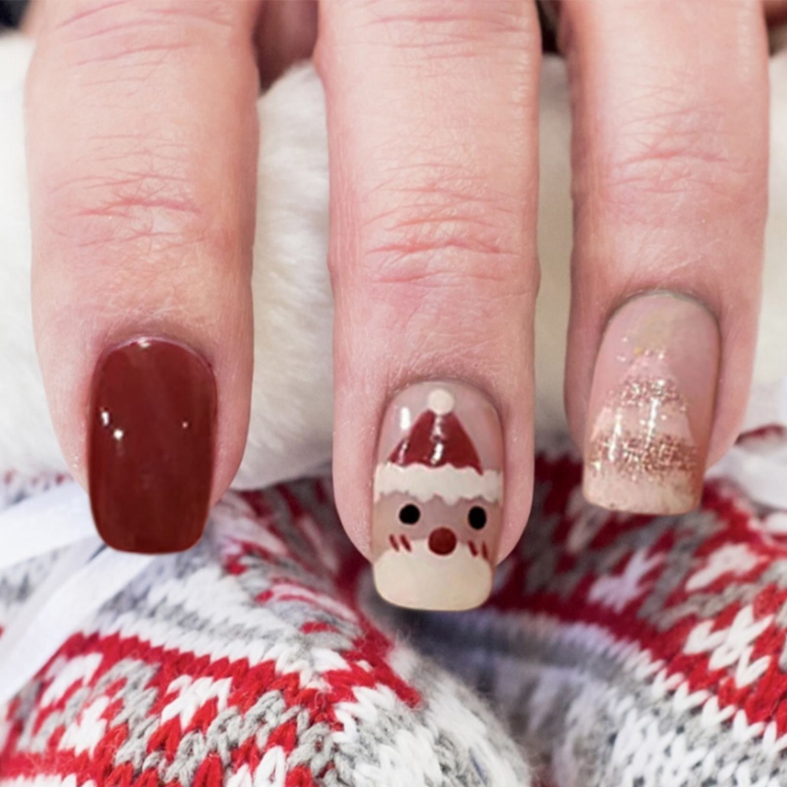Impress Nails Long Length Coffin Gel X Nails Coffin on Nails Long Coffin Clear Flake Nails Short Coffin on Nails Full Cover Gel X Tips Extra Long Hand Tips Coffin Shape Acrylic Tips