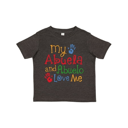 

Inktastic My Abuela and Abuelo Love Me Boys or Girls Toddler T-Shirt