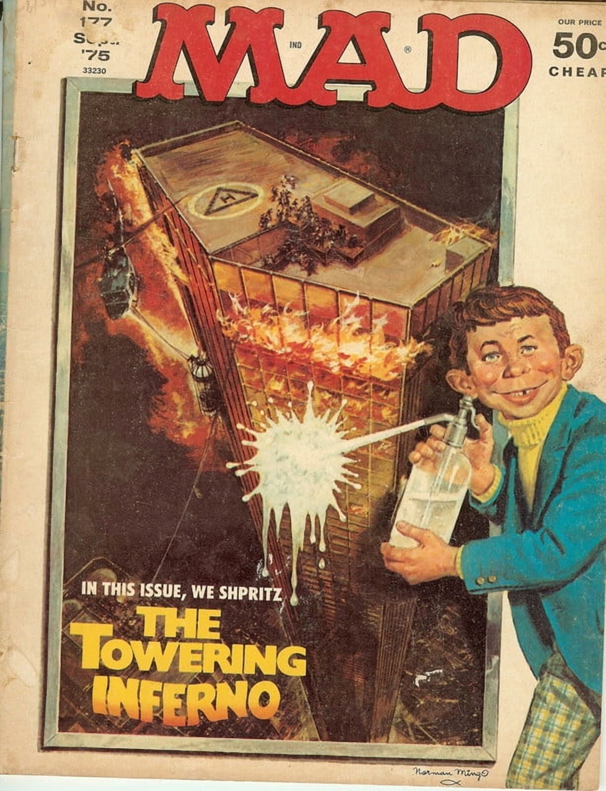 MAD Magazine Vintage Collectible #177 Sept 1975