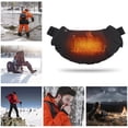 thumbnail image 2 of Bolsa térmica portátil con ajuste de calor en 3 niveles, ideal para actividades al aire libre. Diseño cómodo para llevar en la cintura, fabricada en terciopelo y polar, disponible en gris. Perfecta, 2 of 7