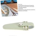 thumbnail image 1 of Sewing Scissors Sheath Protective PU Leather Scissors Cover Protector Embroidery Scissors Sheath for Embroidery Sewing Quilting Wasabi Green, 1 of 3