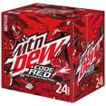 Mountain Dew Code Red, Bold Cherry Flavored Soda Pop, 12 fl oz, 24 Pack ...