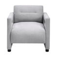 thumbnail image 3 of Modern Accent Chair In Gray Boucle, 31.5" Width, Foam Padding, Base Comfortable With 22.5" Seat Depth, Plywood, 3 of 5