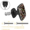 thumbnail image 2 of 4 Pcs Cabinet Handle Drawer Pulls Sweets Knobs with Screws Square Furniture Office Cabinet Knob Decoration, 2 of 5