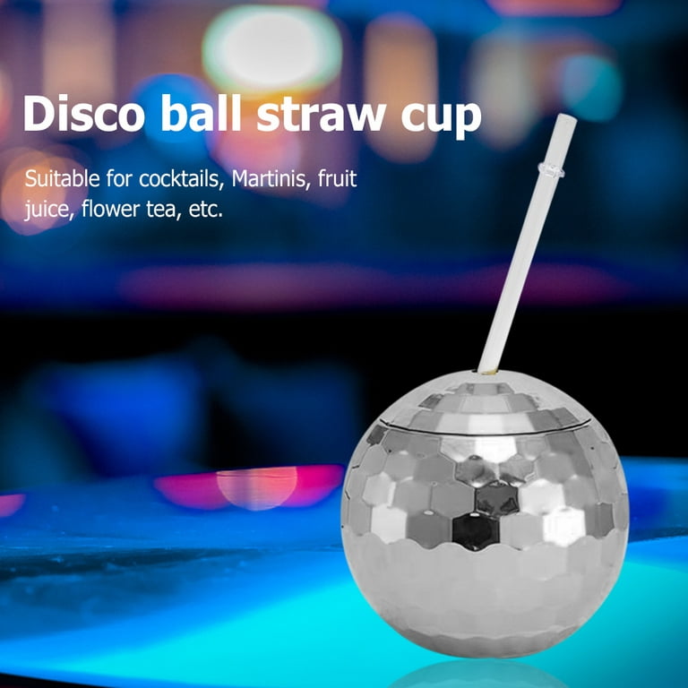 14 Oz Golf Ball Molded Cups with Straws