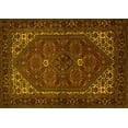 thumbnail image 1 of Ahgly Company Machine Washable Indoor Rectangle Persian Yellow Traditional Area Rugs, 8' x 12', 1 of 4