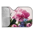 thumbnail image 4 of Awypu Flowers Pink Car Sun Shade Universal Funny Windshield Sun Shade for Vehicle SUV Truck Protector 51.18*27.59 in, 4 of 7