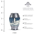thumbnail image 2 of Painting Of Lighthouse On Beach & WavesSmall Urn For Ashes Keepsake - Urns For Human Ashes Adult Male Dad - Small Urn For Ashes Keepsake - Decorative Urns - Cremation Memorial (Size-3inch,4Pcs), 2 of 5