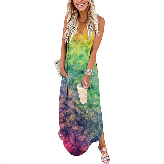 LOVZFMLL Robes Robe Sans Manches Unie Mode Dos Nu pour Femmes
