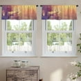 thumbnail image 2 of LALILO Kitchen Curtain Valance Cute Forest Animals Animal Rod Pocket Window Curtain 52"x 18" Set of 2, 2 of 7
