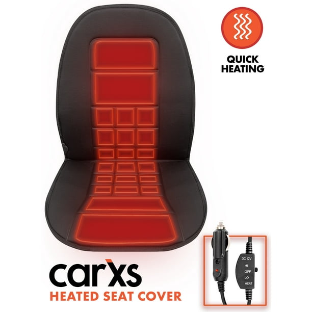 carXS Heated Seat Cover for Cars Universal 12V Heated Car Seat
