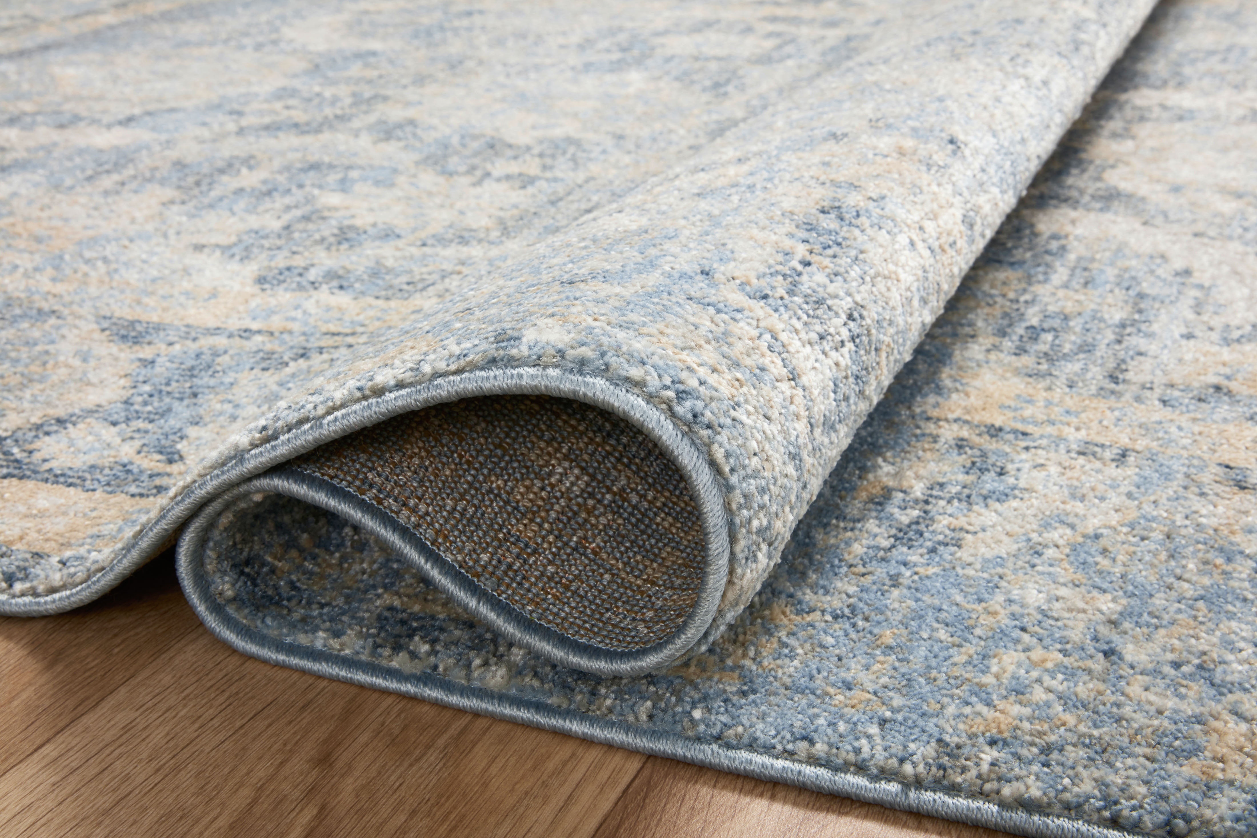 Loloi Odette Sky / Beige 2'-7" x 16'-0" Runner Rug