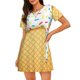 thumbnail image 1 of Fotbe White Ice Cream Bata de Dormir para Mujer con Estampado, Camisón de Algodón de Manga Corta, Ropa de Dormir Casual, 1 of 6