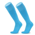 thumbnail image 2 of QSAWXQZ Kids' Soccer Socks Cotton Knee High Non Slip Breathable Cushioned Athletic Socks Free Size, 2 of 6