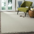 thumbnail image 2 of SAFAVIEH Montauk Patton Geometric Cotton Area Rug, Ivory/Green, 4' x 4' Square, 2 of 8