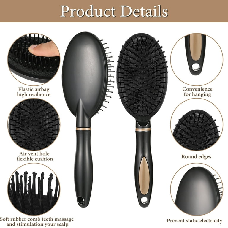 Abaima 8-Piece Detangling Brush Set with Spray Bottle photo 6