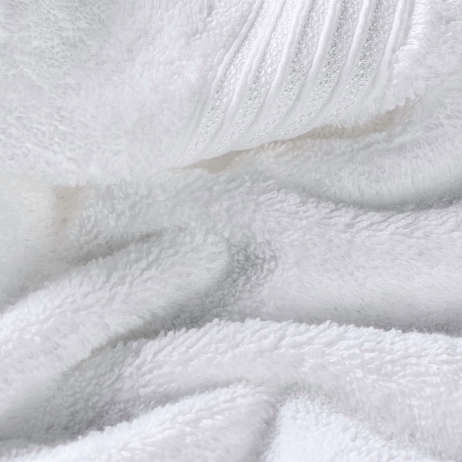 Superior Derry Solid Egyptian Cotton 8-Piece Hand Towel Set, White
