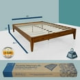thumbnail image 2 of Acacia Mervyn Solid Wood Bed Frame Without headboard Queen Caramel, 2 of 7