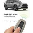thumbnail image 4 of Key Fob Cover Compatible with Toyota RAV4 Highlander Camry Avalon 4Runner Corolla Prius 2021-2026 Keychain Case Holder Protector,Gray, 4 of 7