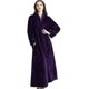 thumbnail image 1 of Albornoz con cremallera para mujer, bata de franela polar, bata de casa cálida de invierno, camisón, 1 of 4